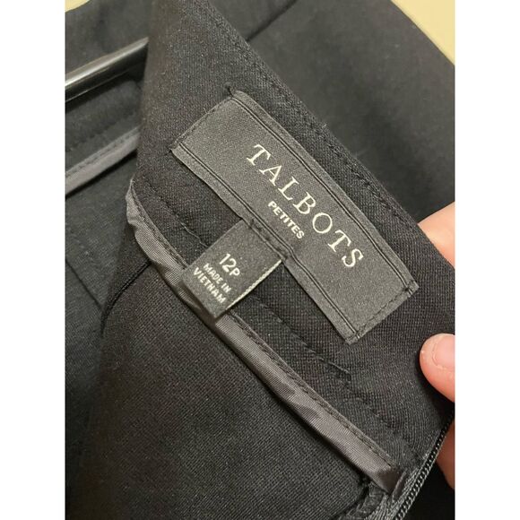 Talbots Women’s Black A-Line Button Skirt Petite 12 - Picture 5 of 10